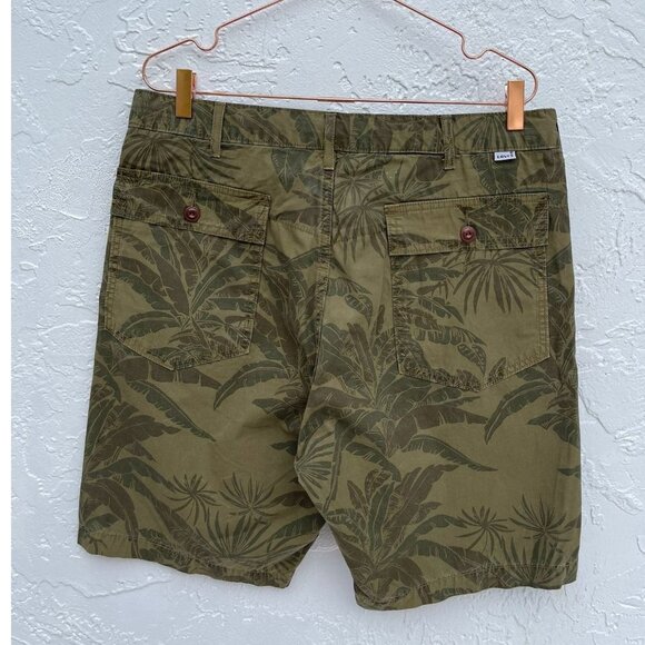 Levis Mens Tie Waist Tropical Print Board Short Khaki Sz 33 - Picture 10 of 10